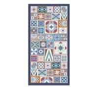 Panorama Tapis Vinyle - Modèle Style Carreaux Ciments Multi 100x140 cm - Différentes Tailles - Deco Maison, Cuisine, Chambre et Exterieur