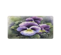 Pansy Perfection Sous-main de bureau imperméable et antidérapant en caoutchouc pour clavier d'ordinateur portable 30,5 x 61 cm