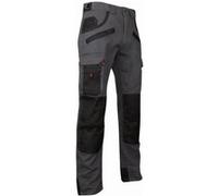 LMA Workwear Pantalon de travail Argile 1261 bicolore poches genouillères Gris nuit/Noir
