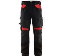 Pantalon artisan BLAKLADER Sans poches flottantes T.50 - NOIR/ROUGE - 155618609956-50
