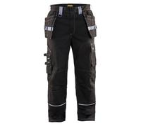 Pantalon artisan retardant flamme avec poches flottantes Noir/Gris-Clair 14611516 - Taille au choix