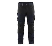 Pantalon artisan Blaklader stretch 1799 noir et bleu marine - 179918608699C 48