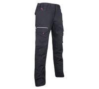 Pantalon battle canvas élasthanne BASALTE NOIR - LMA LEBEURRE - 1425 40