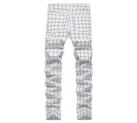 Pantalon chino extensible à coupe ajustée pour homme - Pantalon de travail décontracté - Coupe classique - Résistant aux plis - Pantalon de loisirs léger et confortable - Tendance - Polyvalent