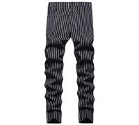 Pantalon chino extensible à coupe ajustée pour homme - Pantalon de travail décontracté - Coupe classique - Résistant aux plis - Pantalon de loisirs léger et confortable - Tendance - Polyvalent