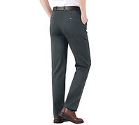 Pantalon de Costume Homme - Coupe Ajustée, Droit, Extensible, Infroissable - Pour Travail, Bureau - Noir, Gris - XXXL