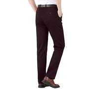 Pantalon de costume noir pour homme - Pantalon de travail formel - Coupe ajustée - Pantalon droit extensible - Pantalon de travail durable - Pantalon de bureau - Pantalon uni infroissable - XXXL