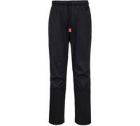 Portwest Pantalon de cuisine MeshAir Pro – respirable, ventilé, slim – Noir Taille L
