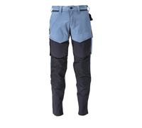 Mascot Workwear Pantalon de travail 22379-311 C47/76 avec poches genouillères Bleu gris/marine 41-76