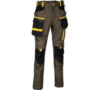Pantalon de travail Cofra Stretch, avec poche à clous marron 44