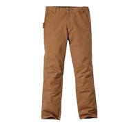 Carhartt Straight Fit Stretch Duck Double Front Pantalon Utilitaire de Travail, Brown, W32/L32 pour des Hommes