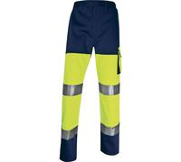 PANTALON DE TRAVAIL DELTA PLUS HAUTE VISIBILITÉ PANOSTYLE EN POLYESTER / COTON JAUNE FLUO - PHPA2JM0 50/52 (2XL)