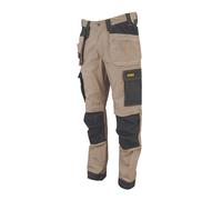Pantalon de travail DeWalt Barstow beige, taille 44 longueur 79 cm