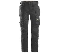 Pantalon de travail extensible AllroundWork Snickers, noir, taille 50, longueur 81 cm