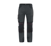 Pantalon de travail extensible M5PA3STR Delta Plus noir et gris, taille 42-44 longueur 80cm