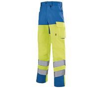 Pantalon de travail haute visibilité IRIS WORK VISION 2 jaune fluo/bleu azur T0 LAFONT LA-1HVNXCP-6-592-0