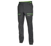 Pantalon de travail - Homme - UPFU267 - gris asphalte et vert L