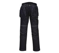 Pantalon de travail multipoches Stretch Holster avec emplacement genouillères PW3 Portwest Noir 60