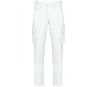 Pantalon de travail multipoches WK. Designed To Work Blanc 5XL