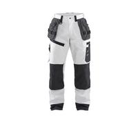 Pantalon de travail peintre BLAKLADER X1500 - 100% coton - poches flottantes - Gris/Blanc 42