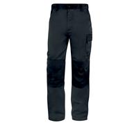 Pantalon de travail polycoton gris et vert Panostyle, DeltaPlus, taille M