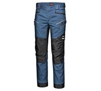 Pantalon de travail pour homme Sir Safety en toile stretch à 4 directions avec poches pour genouillères, taille 58, bleu pétrole