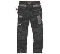 Pantalon de travail avec poches holster "Pro Flex", noir taille 24 court
