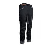 Pantalon de travail renforcé stretch multipoches BARU noir et orange S Coverguard