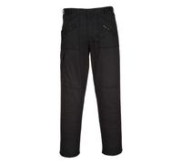 Pantalon de travail robuste avec poches genouillères Action Portwest Noir 70