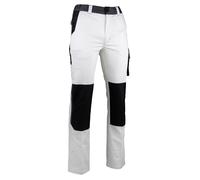 Pantalon de travail VAISSEAU multipoches blanc/gris T48 LMA LEBEURRE 1850-T48