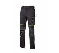 Pantalon U-Power Atom Lady Pantalon de travail extensible dans les 4 sens, couleur : noir carbone, taille : S