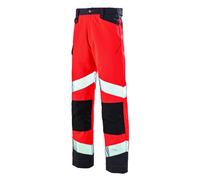 PANTALON FLUO TECH ROUGE FLUO / GRIS CHARCOAL HAUTE VISIBILITE CEPOVETT - 22-9082-8267-2235 40/42 (S)