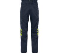 Pantalon Fristads Green 2930 GWM bleu marine foncé/jaune haute visibilité 84