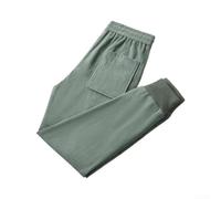 Pantalon Harem Hommes Doublure Polaire Taille Large | pour velours côtelé épais, doublure polaire chaude, tailles L à 4XL, coupe ample harem, confort hiver(Green 4XL)