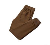 Pantalon Harem Hommes Doublure Polaire Taille Large | pour velours côtelé épais, doublure polaire chaude, tailles L à 4XL, coupe ample harem, confort hiver(Coffee L)