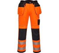 Pantalon haute visibilité Portwest T501 PW3 Orange/Black Short T. 32