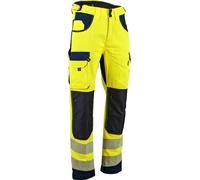 Pantalon haute visibilité renforcé DEFENSE avec poches genouillères - T.56 - Jaune Fluo/Marine - LMA - 1667 T56