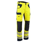 Pantalon HV avec poches genouillères en Oxford LMA DEFENSE Jaune Fluo 42
