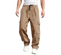 Pantalon Jogging Homme Travail Bas De Treillis Militaire Ete Cargo Large Tactique Sport Chantier Survetement Habillé Pantalons Vetement Randonnée Léger Chino Japonais Été Fluide,1-Kaki,L
