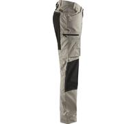 Pantalon maintenance polycoton stretch beige/noir T52 - BLÅKLÄDER - 145918452799C58