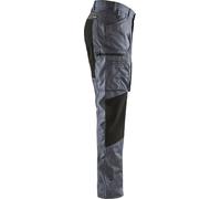 Pantalon maintenance polycoton stretch gris clair/noir T44 - BLÅKLÄDER - 145918459499C50