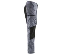 Pantalon maintenance polycoton stretch gris clair/noir T50 - BLÅKLÄDER - 145918459499C56