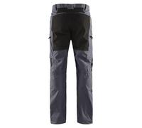 Pantalon maintenance polycoton stretch gris moyen/noir T40 - BLÅKLÄDER - 145918459699C46