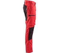 Pantalon maintenance polycoton stretch rouge/noir T52 - BLÅKLÄDER - 145918455699C58
