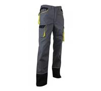 Pantalon SECHOIR coton/poly gris/noir taille 48 - LEBEURRE - 1258-48