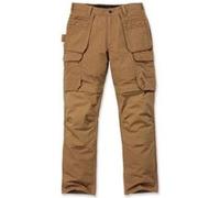 Carhartt Pantalon homme Steel Multipocket 103337 – Rugged Flex, coupe décontractée, marron W40/L32