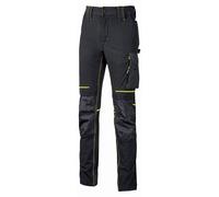 Pantalon U-Power Atom Lady Pantalon de travail extensible dans les 4 sens, couleur : noir carbone, taille : S