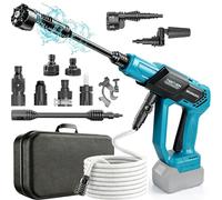 panthem Nettoyeur Haute Pression sans Fil pour Makita 18 V (sans Batterie), 60 Bar, 6 en 1, Mobile Mini Nettoyeur à Pression, Portable, Rotatif à 180°, Tuyau de 5 m