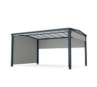Pantheon Cortina Solid Sky Pergola 3x4 | résistante aux intempéries | thermolaquée | volets latéraux
