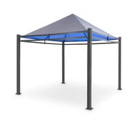 Pantheon Illumina Pergola avec toit en polycarbonate aluminium noir